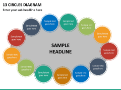 13 Circles Diagram PPT Slide 2