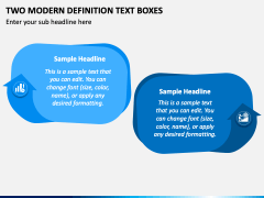 Two Modern Definition Text Boxes PPT Slide 2