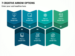 7 Creative Arrow Options PPT Slide 1