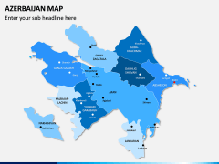 Azerbaijan Map PPT Slide 1