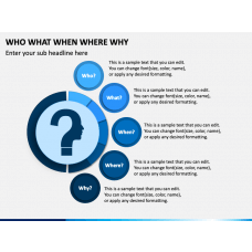 Who What Where When Why How Powerpoint Template - Ppt Slides