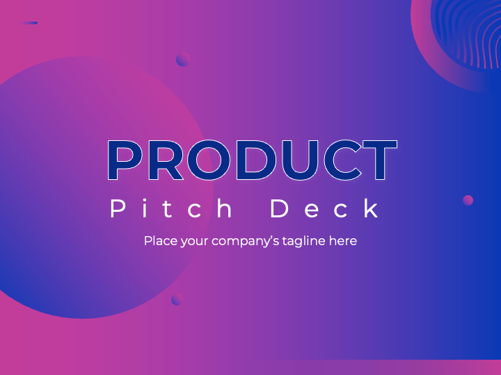 Product Pitch PPT Slide 1