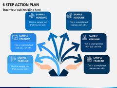6 Step Action Plan PPT Slide 1