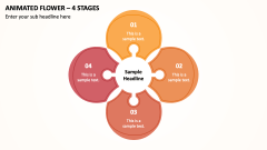 Animated Flower - 4 Stages PPT Slide 1