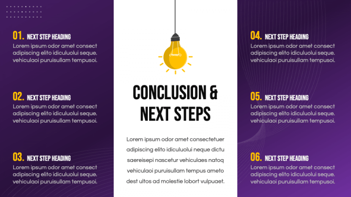 Conclusion and Next Steps PPT Slide 1