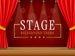 Stage Background Theme PPT Slide 1