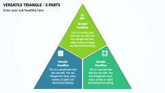 Versatile Triangle - 3 Parts PPT Slide 1