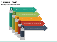 5 Agenda Points PPT Slide 2