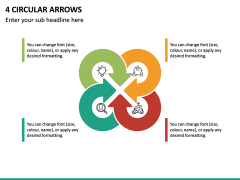 4 Circular Arrows PPT Slide 2