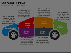 Car Puzzle - 6 Pieces Animated Presentation - SketchBubble