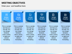 Meeting Objectives free PPT Slide 1