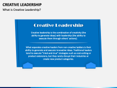 Creative Leadership PPT Slide 1