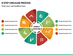 8 Step Circular Process PPT Slide 2