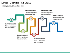 Start to Finish – 6 Stages PPT Slide 2