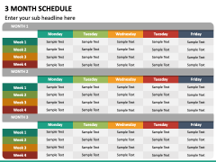 3 Month Schedule PPT Slide 6