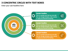 3 Concentric Circles With Text Boxes PPT Slide 2