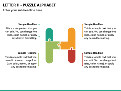 Letter H - Puzzle Alphabet PPT Slide 2