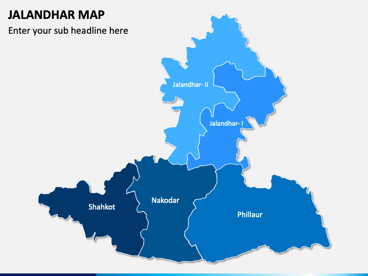 Jalandhar Map PPT Slide 1