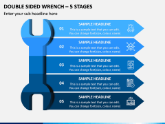Double Sided Wrench - 5 Stages PPT Slide 1