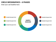 Circle Infographics – 6 Phases PPT Slide 2