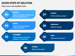 Seven Steps of Solution PowerPoint and Google Slides Template - PPT Slides