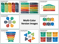 Social Media Strategy PPT Multicolor Combined