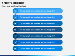 7 Points Checklist PPT Slide 1