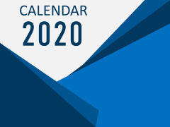 Calendar 2020 - Type 5 PPT Slide 1