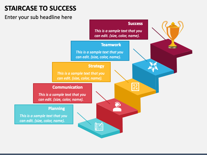Staircase To Success PPT Slide 1