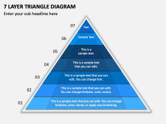 7 Layer Triangle Diagram PPT Slide 2