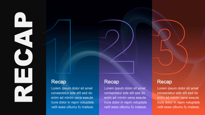 Recap Slides for PowerPoint and Google Slides
