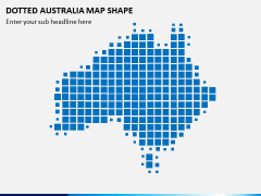 Dotted Australia Map PPT Slide 1