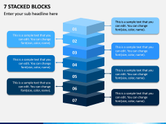 7 Stacked Blocks PPT Slide 1