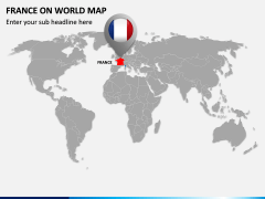 France on World Map PPT Slide 2