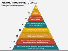 Pyramid Infographic - 7 Levels PPT Slide 1