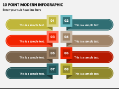 10 Point Modern Infographic PPT Slide 1