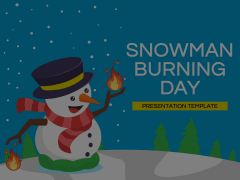 Snowman Burning Day Animated Presentation - SketchBubble