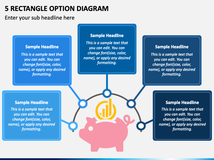5 Rectangle Option Diagram PPT Slide 1