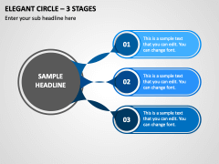 Elegant Circle - 3 Stages PPT Slide 1