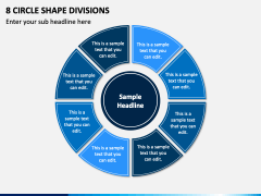 8 Circle Shape Divisions PPT Slide 2