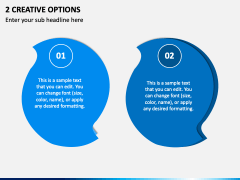 2 Creative Options PPT Slide 2