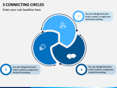 3 Connecting Circles PPT Slide 1