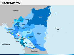 Nicaragua Map PPT Slide 2