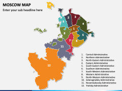 Moscow Map PPT Slide 3