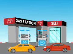 Gas Station - PowerPoint Template and Google Slides Theme