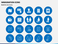 Immigration Icons PPT Slide 2