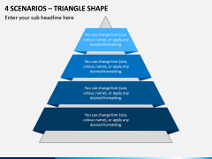 4 Scenarios - Triangle Shape PPT Slide 1