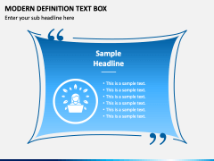 Modern Definition Text Box PPT Slide 2