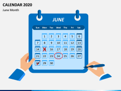 Calendar 2020 - Type 1 PPT Slide 6