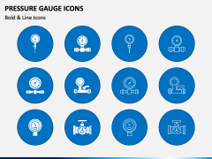 Pressure Gauge Icons PPT Slide 2